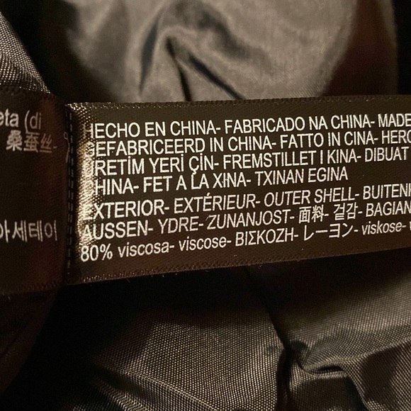 NWT. Massimo Dutti Black Velvet Bomber Jacket. Size S. - Picture 8 of 9